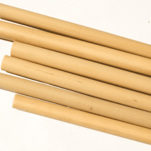 Sechs Bambusstrohhalme ohne flotten Spruch